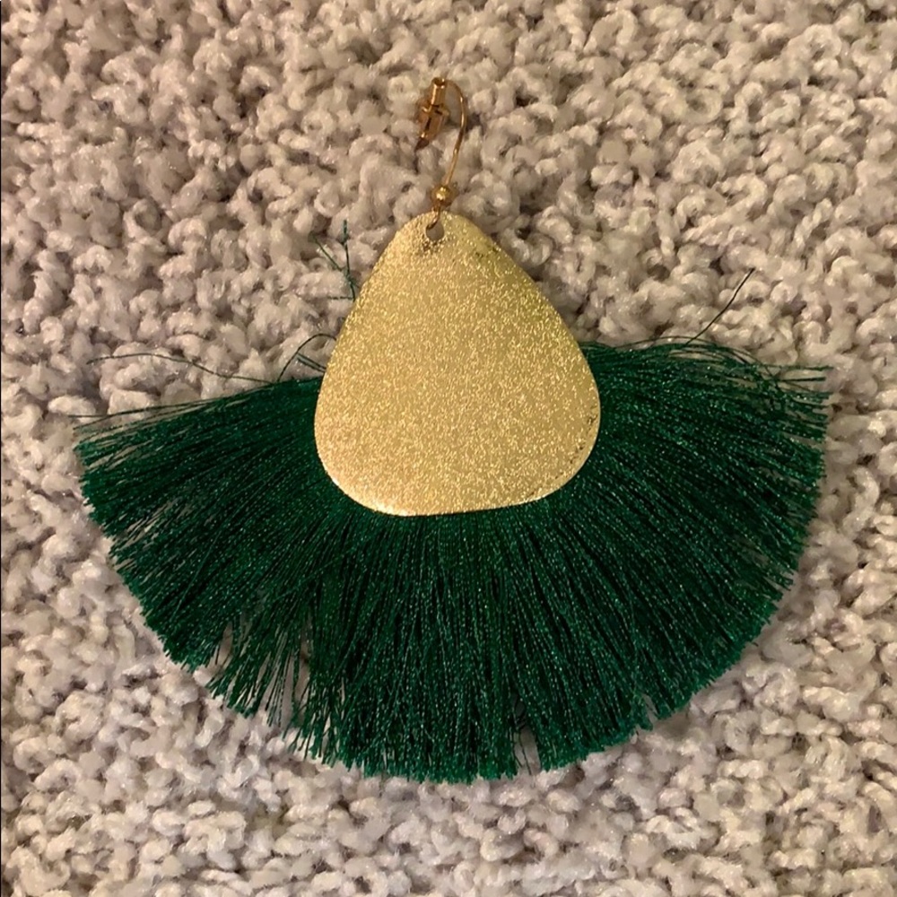 Green earrings